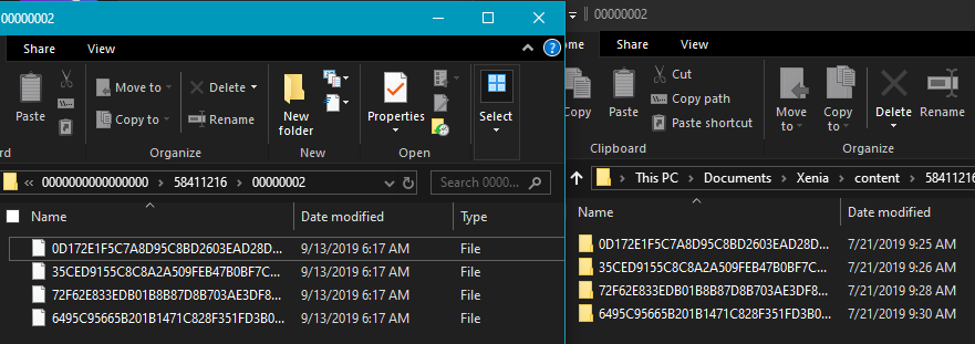 File Explorer: Content Files